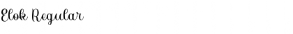 Download Elok Regular Font Title Preview