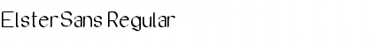 Download ElsterSans Regular Font Title Preview
