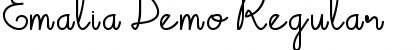 Download Emalia Demo Regular Font Title Preview