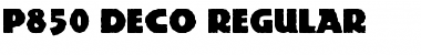 Download P850-Deco Regular Font
