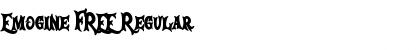 Download Emogine FREE Regular Font Title Preview
