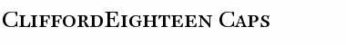 Download CliffordEighteen Regular Font Title Preview
