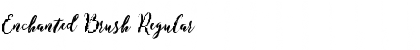Download Enchanted Brush Regular Font Title Preview