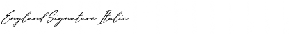 Download England Signature Italic Font Title Preview