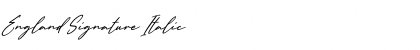 Download England Signature Italic Font Title Preview