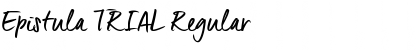 Download Epistula TRIAL Regular Font Title Preview