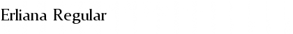 Download Erliana Regular Font Title Preview
