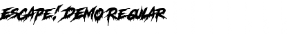 Download Escape! DEMO Regular Font Title Preview