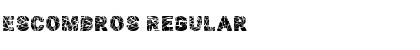 Download Escombros Regular Font Title Preview