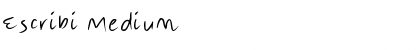Download Escribi Medium Font Title Preview