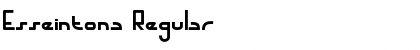Download Esseintona Regular Font Title Preview