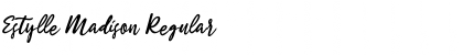Download Estylle Madison Regular Font Title Preview