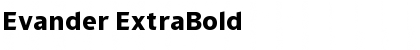 Download Evander ExtraBold Font Title Preview