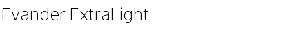 Download Evander ExtraLight Font Title Preview