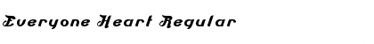Download Everyone Heart Regular Font Title Preview