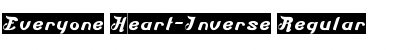 Download Everyone Heart-Inverse Regular Font Title Preview