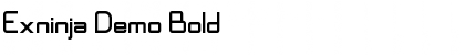 Download Exninja Demo Bold Font Title Preview