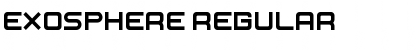 Download Exosphere Regular Font Title Preview