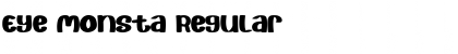 Download Eye Monsta Regular Font Title Preview