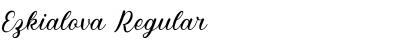Download Ezkialova Regular Font Title Preview
