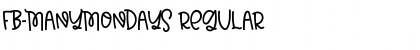 Download FB-ManyMondays Regular Font Title Preview