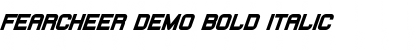 Download Fearcheer Demo Bold Italic Font Title Preview