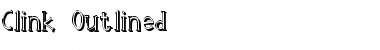 Download Clink Outlined Regular Font Title Preview