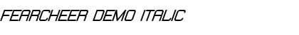 Download Fearcheer Demo Italic Font Title Preview