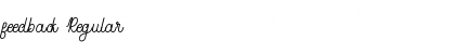 Download feedback Regular Font Title Preview