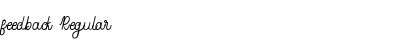 Download feedback Regular Font Title Preview