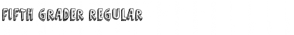 Download Fifth Grader Regular Font Title Preview