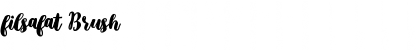 Download filsafat Brush Font Title Preview