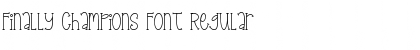 Download Finally Champions Font Regular Font Title Preview