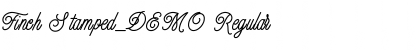 Download Finch Stamped_DEMO Regular Font Title Preview