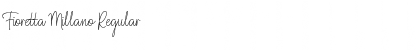 Download Fioretta Millano Regular Font Title Preview