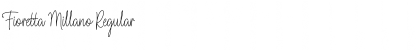 Download Fioretta Millano Regular Font Title Preview
