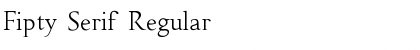 Download Fipty Serif Regular Font Title Preview