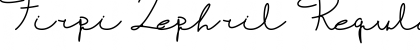 Download Firpi Lephril Regular Font Title Preview