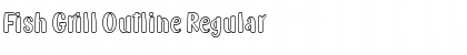Download Fish Grill Outline Regular Font Title Preview