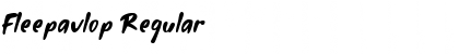 Download Fleepavlop Regular Font Title Preview