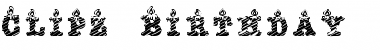 Download Clipz Birthday Regular Font Title Preview