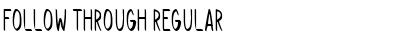 Download Follow Through Regular Font Title Preview