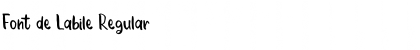 Download Font de Labile Regular Font Title Preview
