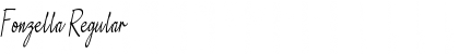 Download Fonzella Regular Font Title Preview