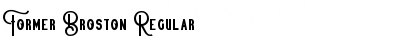 Download Former Broston Regular Font Title Preview