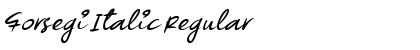Download Forsegi Italic Regular Font Title Preview