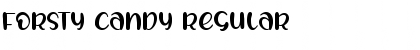 Download FORSTY CANDY Regular Font Title Preview