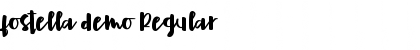 Download fostella demo Regular Font Title Preview