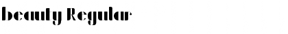 Download beauty Regular Font Title Preview