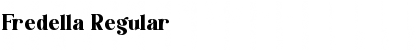 Download Fredella Regular Font Title Preview